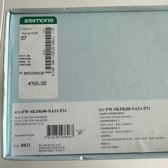 LANVIN WOMENS Clay Low Top Sneakers - Picture 3 of 9